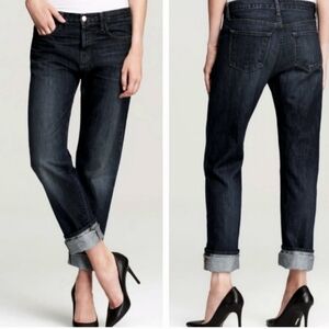 J Brand Aidan Straight Leg Boyfriend Jeans | Size 28 | Dark Blue Wash